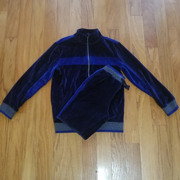 boys velour tracksuit